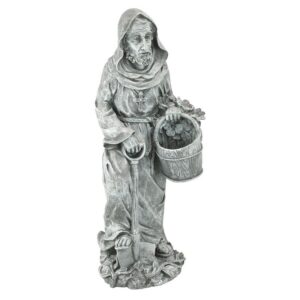 Design Toscano NG31751 9 1/2 Inch St Fiacre Gardeners Patron Statue, Large