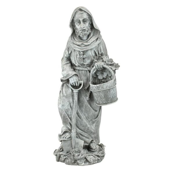 Design Toscano NG31751 9 1/2 Inch St Fiacre Gardeners Patron Statue, Large