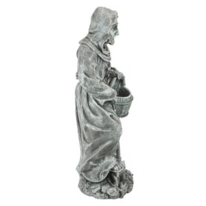 Design Toscano NG31751 9 1/2 Inch St Fiacre Gardeners Patron Statue, Large