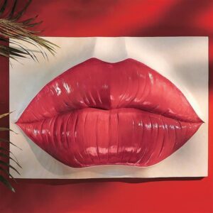 Design Toscano NG32917 29 1/2 Inch Pop Art Lips Frieze