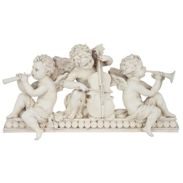 Design Toscano NG33572 19 1/2 Inch Angelic Notes Pediment