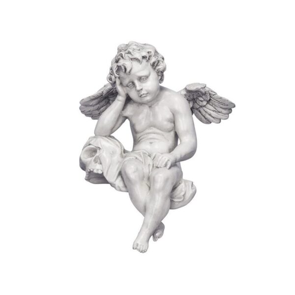 Design Toscano NG33982 8 1/2 Inch Mourning Mortality Cherub Sitter Statue