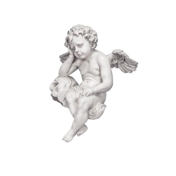 Design Toscano NG33982 8 1/2 Inch Mourning Mortality Cherub Sitter Statue