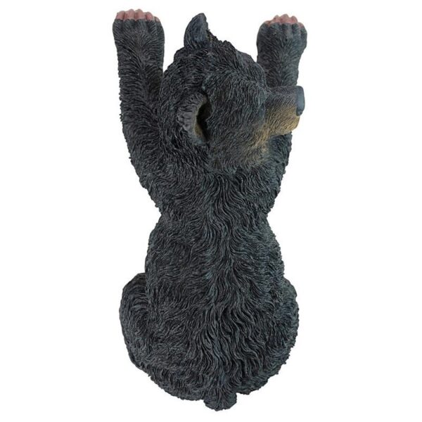 Design Toscano NG33988 7 Inch Yonva the Climbing Bear Statue - Black