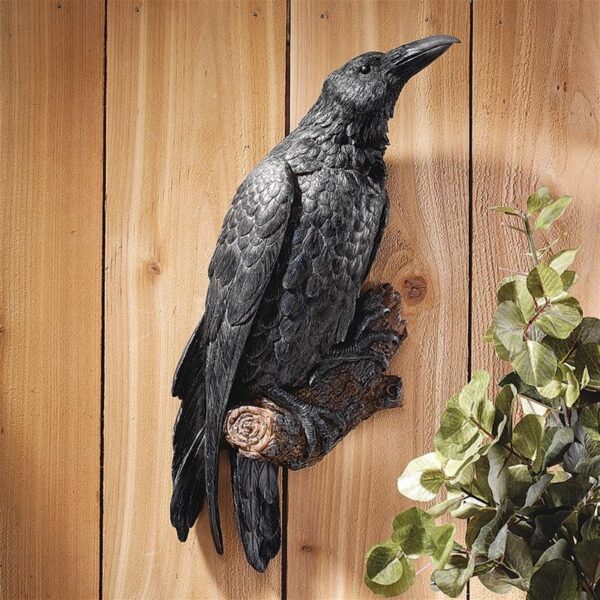 Design Toscano NG34872 7 1/2 Inch Ravens Perch Plaque