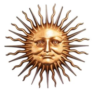 Design Toscano NG34918 25 Inch Sloane Square Sun Plaque