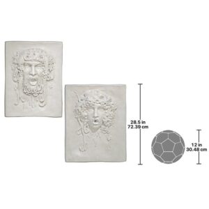 Design Toscano NG928330 23 Inch Set of Opimus and Vappa Plaques Large