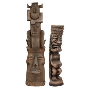 Design Toscano NG931189 6 Inch Set of Tiki Gods Set