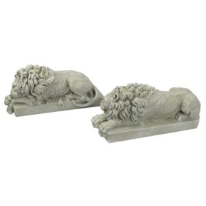 Design Toscano NG99035 12 Inch Vatican Lions, Set of 2