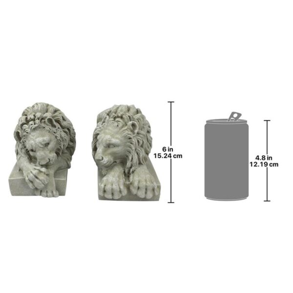 Design Toscano NG99035 12 Inch Vatican Lions, Set of 2