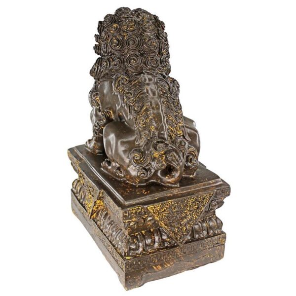 Design Toscano NY13668012 4 1/2 Inch Chinese Guardian Male Foo Dog