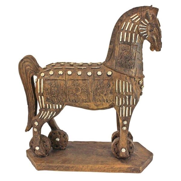 Design Toscano NY17900 9 1/2 Inch Legendary Trojan Horse