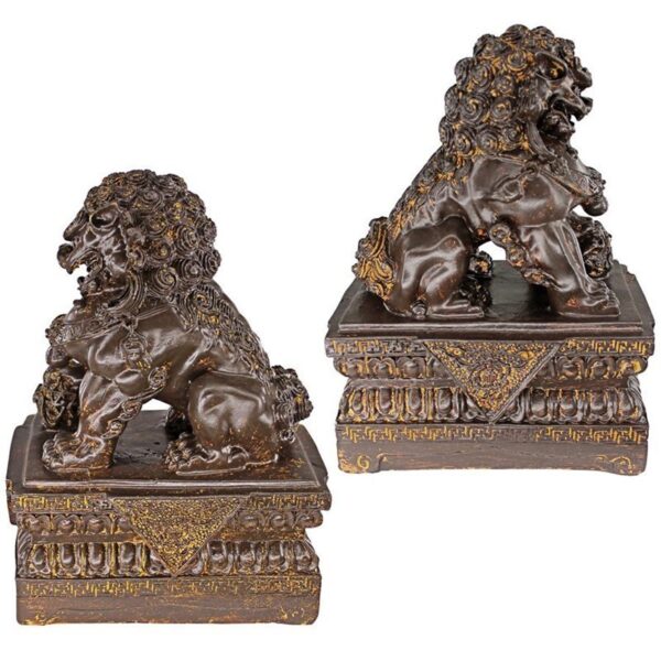 Design Toscano NY91366801 4 1/2 Inch Foo Dogs, Set of 2