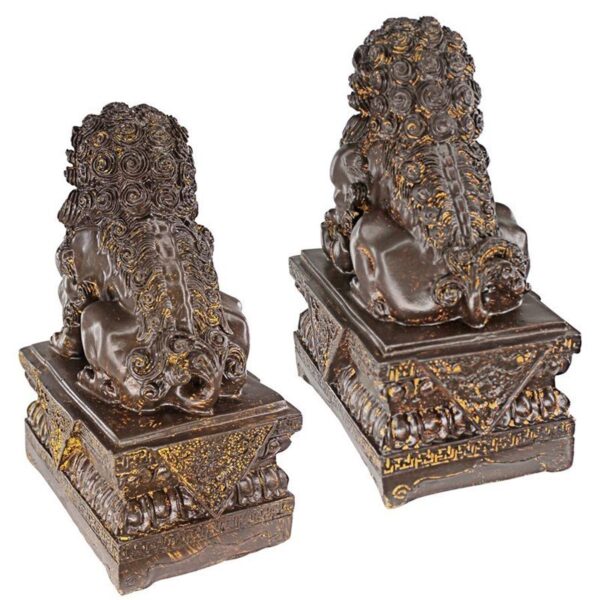 Design Toscano NY91366801 4 1/2 Inch Foo Dogs, Set of 2