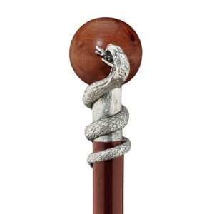 Design Toscano PA9095 Padrone 1 Inch Snake with Globe Walking Stick