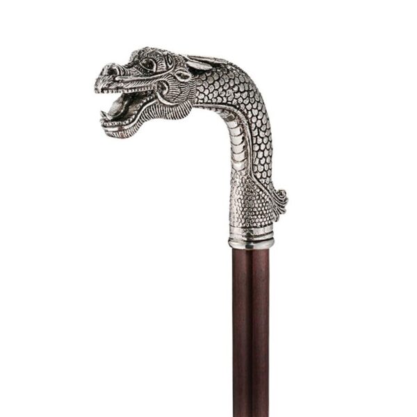 Design Toscano PA9101 Padrone 1 Inch Asian Dragon Pewter Walking Stick