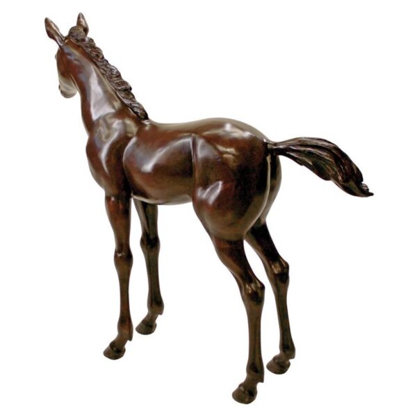 Design Toscano PB1081 47 Inch Standing Foal Bronze Statue