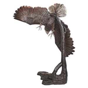 Design Toscano PB1117 73 1/2 Inch Final Approach Eagle Statue - Bronze