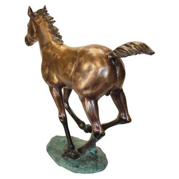 Design Toscano PB1165 44 1/2 Inch Galloping Foal Statue - Bronze