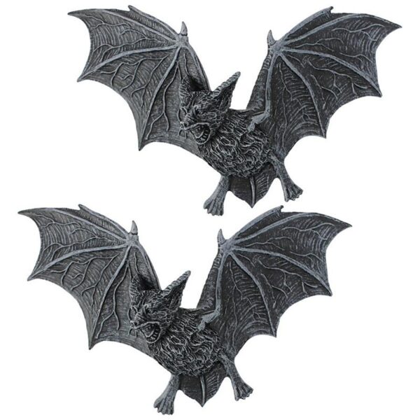 Design Toscano PD0054 7 Inch Vampire Bats of Barbarosa, Set of 2