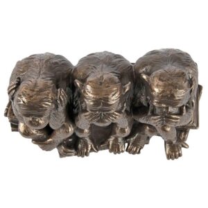 Design Toscano PD0093 7 Inch See Speak Hear No Evil Monkeys Figurine