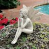 Design Toscano PD1546 5 1/2 Inch Pondering Garden Fairy