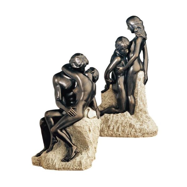 Design Toscano PD91911 6 1/2 Inch Set of the Kiss and Ashore by Rodin