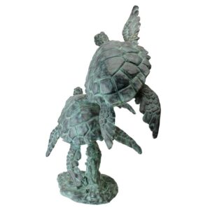 Design Toscano PK2219 17 Inch Sea Turtles Garden Statue - Bronze