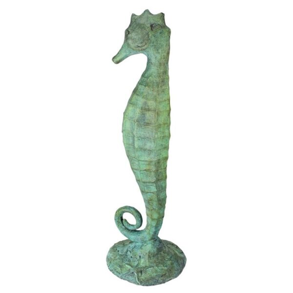 Design Toscano PK692 8 Inch Seahorse Garden Statue - Bronze