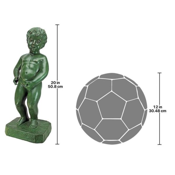 Design Toscano PK899 7 1/2 Inch Peeing Boy of Brussels Statue - Bronze