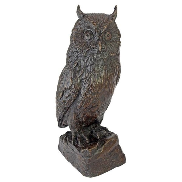 Design Toscano PK944 7 Inch Owl Statue - Bronze