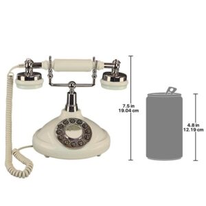 Design Toscano PM81920 9 1/2 Inch Brittany Neophone 1929 Telephone - White