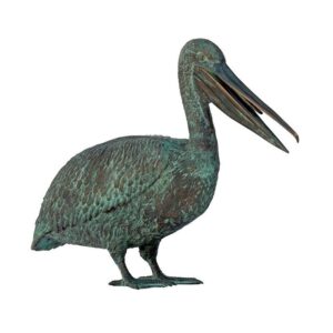 Design Toscano PN3256 11 Inch Pelican Wharf Cast Piped Statue - Bronze