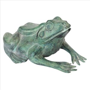 Design Toscano PN5791 5 1/2 Inch Small Bull Frog Statue