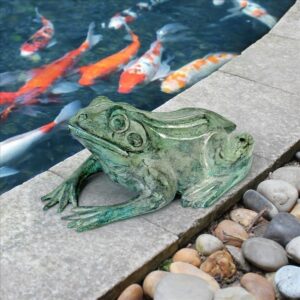 Design Toscano PN5791 5 1/2 Inch Small Bull Frog Statue