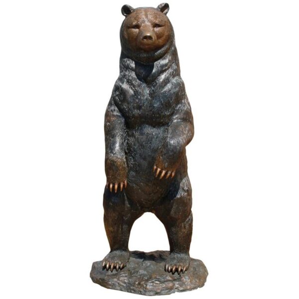 Design Toscano PN5862 27 Inch Standing Black Bear Statue - Bronze