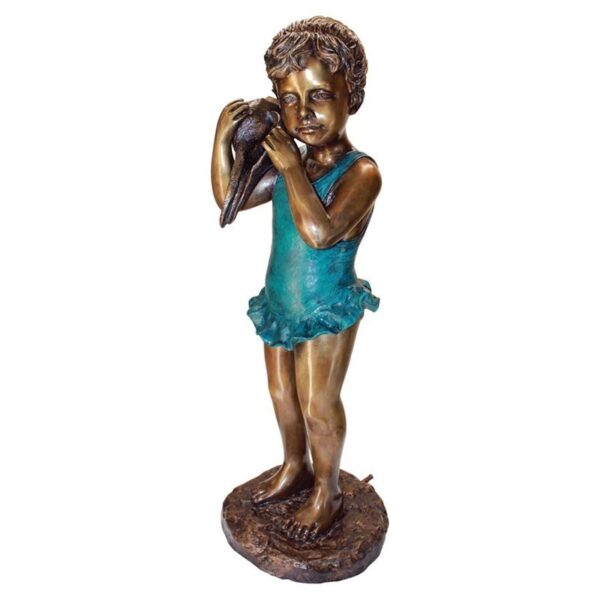 Design Toscano PN6572 13 Inch Sea Shell Sounds Standing Girl - Bronze