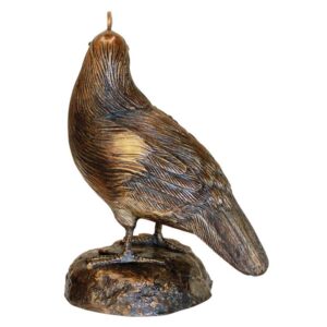 Design Toscano PN6676 5 1/2 Inch Female California Quail Statue - Bronze