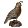 Design Toscano PN6676 5 1/2 Inch Female California Quail Statue - Bronze