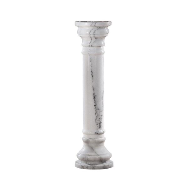 Design Toscano PO8040W 10 Inch Marble Column - White