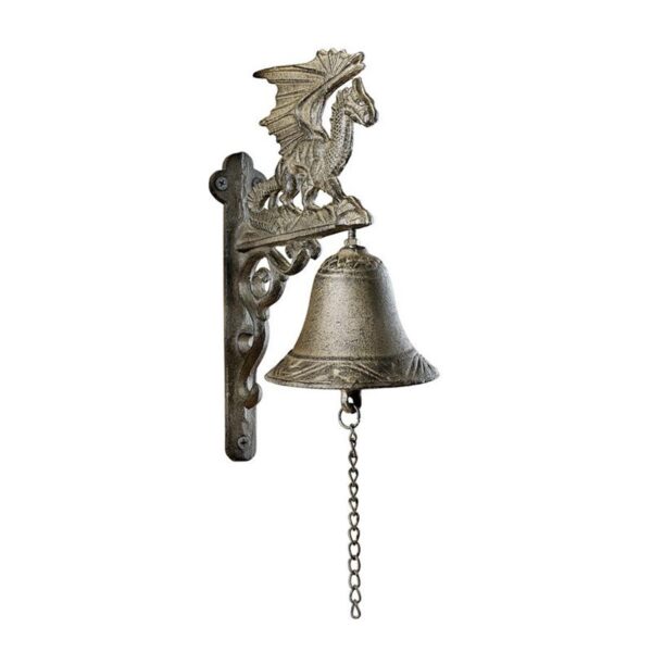 Design Toscano QH9029 4 Inch Dragon of Murdock Manor Iron Bell