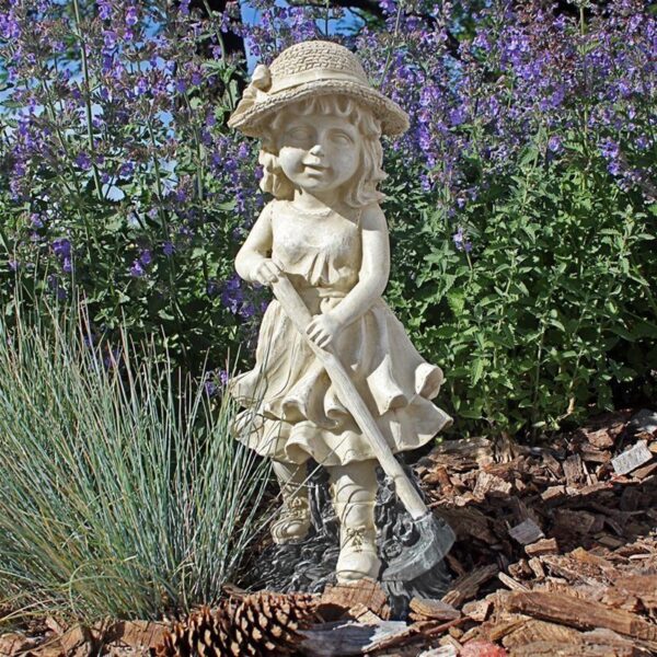 Design Toscano QL1007 6 Inch Medium Rebecca Gardener Girl Statue