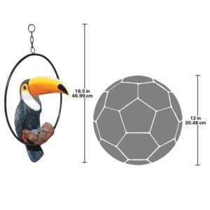 Design Toscano QL11170 14 Inch Touco the Toucan on Ring Statue