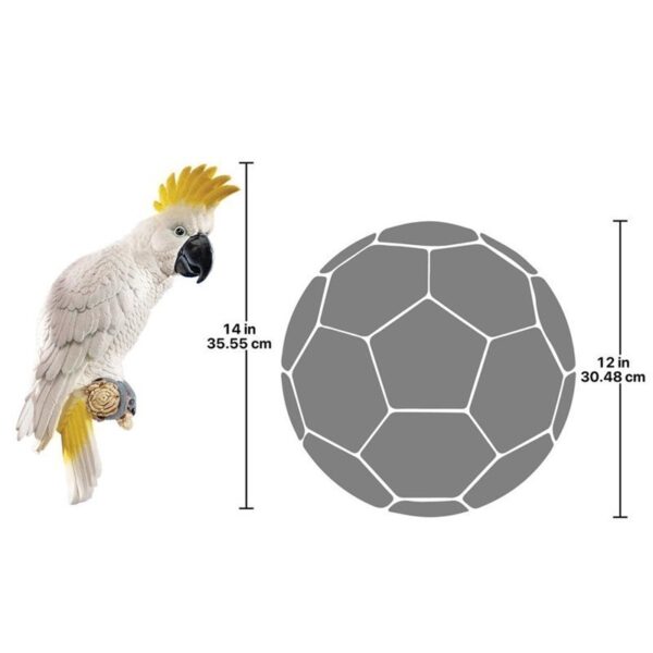 Design Toscano QL119618 9 Inch Sulphur Crested Cockatoo