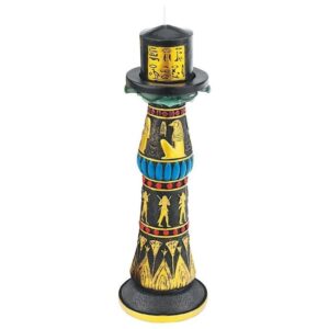 Design Toscano QL12459 3 1/2 Inch Rameses Egyptian Candlestick