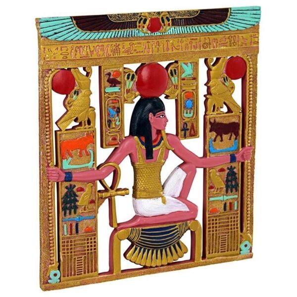 Design Toscano QL1248210 9 1/2 Inch Medium King Tut Cartouche Wall Sculpture