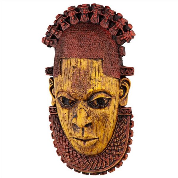 Design Toscano QL14503 6 1/2 Inch Queen Mother Iyoba African Wall Mask Sculpture