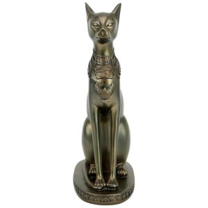 Design Toscano QL14511 4 Inch Large Bastet Cat Goddess of Ancient Egypt Statue