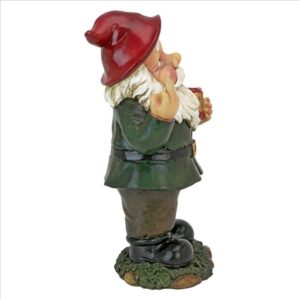 Design Toscano QL1530771 6 Inch Foul Finger Tipsy Tim Garden Gnome