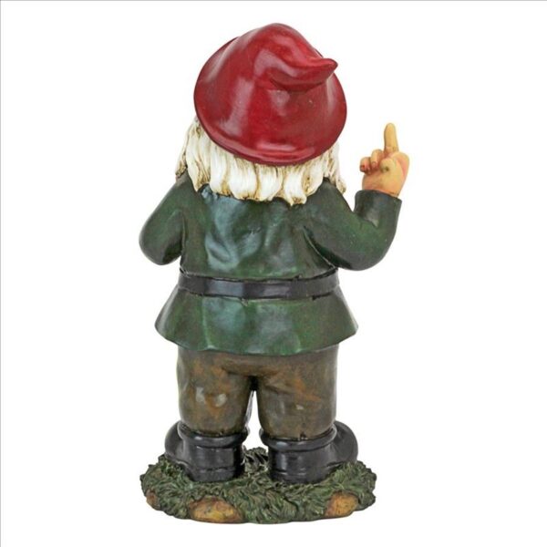 Design Toscano QL1530771 6 Inch Foul Finger Tipsy Tim Garden Gnome